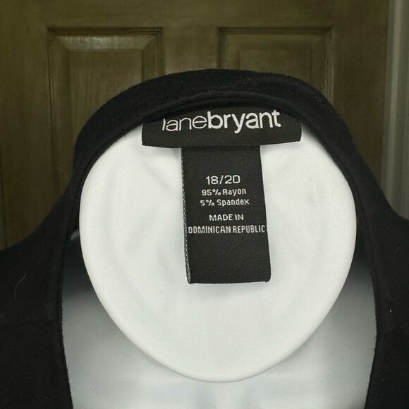 Lane Bryant Black Dress Bead Front Tie at Waist 18/20 - Picture 5 of 5